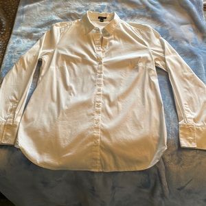 Ann Taylor white button up blouse